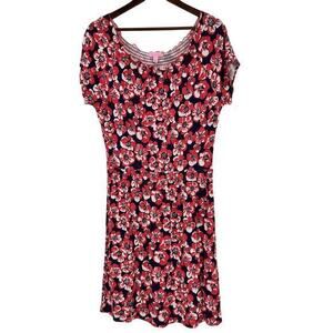 Lilly Pulitzer island coral build me up floral print off shoulder dress sz large